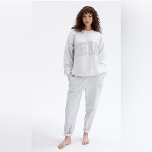 The Bar Gray Set Sweatshirt and Sweatpants